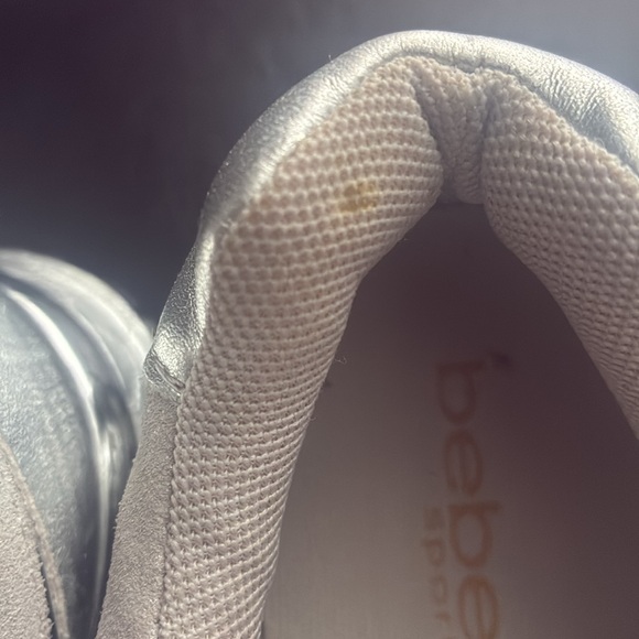 Bebe Silver Quilted Sneakers - Picture 8 of 8